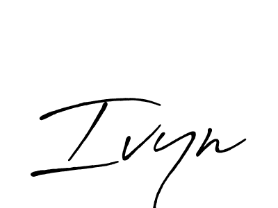 Make a beautiful signature design for name Ivyn. With this signature (Antro_Vectra_Bolder) style, you can create a handwritten signature for free. Ivyn signature style 7 images and pictures png