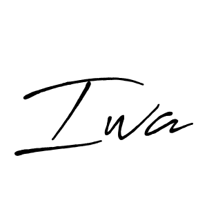 It looks lik you need a new signature style for name Iwa. Design unique handwritten (Antro_Vectra_Bolder) signature with our free signature maker in just a few clicks. Iwa signature style 7 images and pictures png