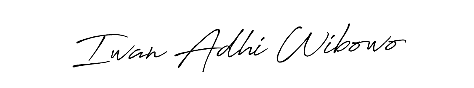 Also we have Iwan Adhi Wibowo name is the best signature style. Create professional handwritten signature collection using Antro_Vectra_Bolder autograph style. Iwan Adhi Wibowo signature style 7 images and pictures png