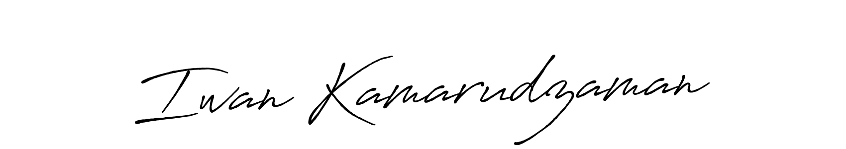 Also You can easily find your signature by using the search form. We will create Iwan Kamarudzaman name handwritten signature images for you free of cost using Antro_Vectra_Bolder sign style. Iwan Kamarudzaman signature style 7 images and pictures png