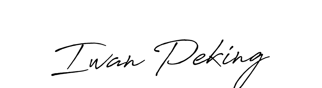 Best and Professional Signature Style for Iwan Peking. Antro_Vectra_Bolder Best Signature Style Collection. Iwan Peking signature style 7 images and pictures png