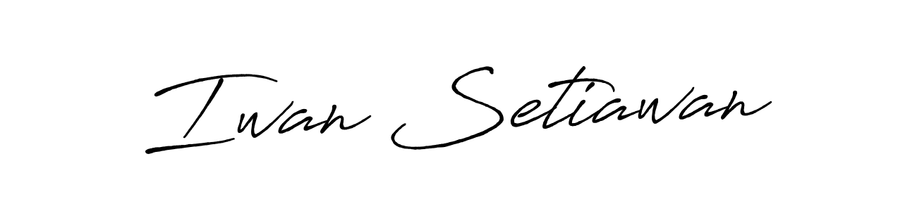 Also we have Iwan Setiawan name is the best signature style. Create professional handwritten signature collection using Antro_Vectra_Bolder autograph style. Iwan Setiawan signature style 7 images and pictures png