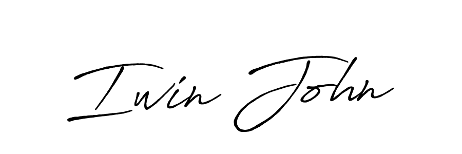 It looks lik you need a new signature style for name Iwin John. Design unique handwritten (Antro_Vectra_Bolder) signature with our free signature maker in just a few clicks. Iwin John signature style 7 images and pictures png