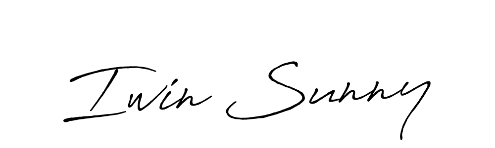 Design your own signature with our free online signature maker. With this signature software, you can create a handwritten (Antro_Vectra_Bolder) signature for name Iwin Sunny. Iwin Sunny signature style 7 images and pictures png