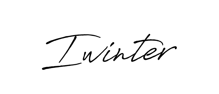 Design your own signature with our free online signature maker. With this signature software, you can create a handwritten (Antro_Vectra_Bolder) signature for name Iwinter. Iwinter signature style 7 images and pictures png