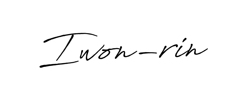 Also we have Iwon-rin name is the best signature style. Create professional handwritten signature collection using Antro_Vectra_Bolder autograph style. Iwon-rin signature style 7 images and pictures png