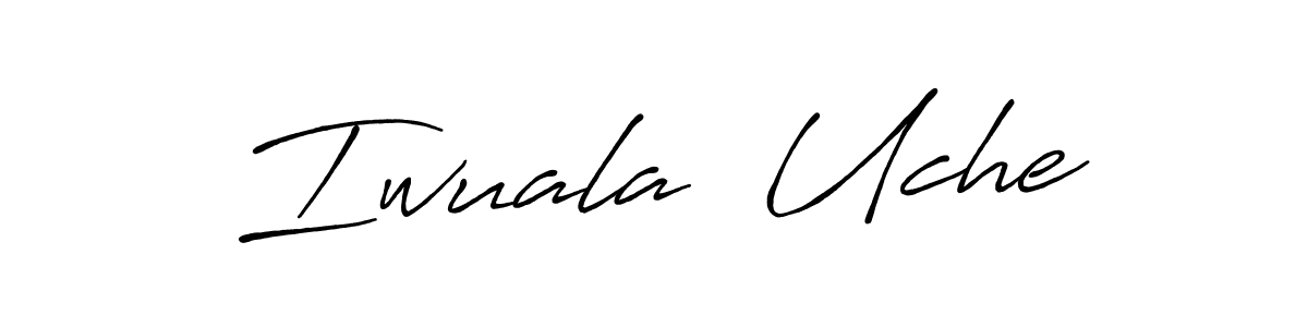 This is the best signature style for the Iwuala  Uche name. Also you like these signature font (Antro_Vectra_Bolder). Mix name signature. Iwuala  Uche signature style 7 images and pictures png