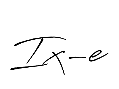 Use a signature maker to create a handwritten signature online. With this signature software, you can design (Antro_Vectra_Bolder) your own signature for name Ix-e. Ix-e signature style 7 images and pictures png