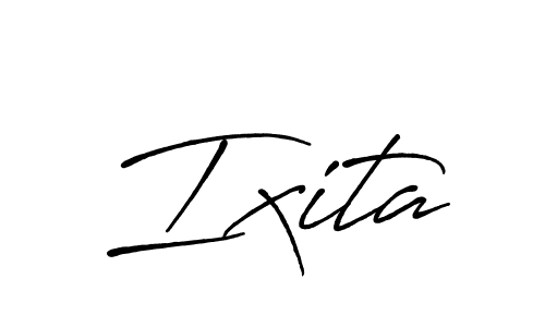 You should practise on your own different ways (Antro_Vectra_Bolder) to write your name (Ixita) in signature. don't let someone else do it for you. Ixita signature style 7 images and pictures png