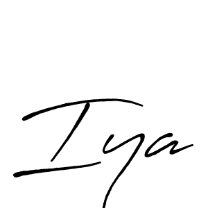 Make a beautiful signature design for name Iya. Use this online signature maker to create a handwritten signature for free. Iya signature style 7 images and pictures png