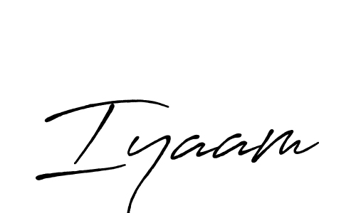 Create a beautiful signature design for name Iyaam. With this signature (Antro_Vectra_Bolder) fonts, you can make a handwritten signature for free. Iyaam signature style 7 images and pictures png