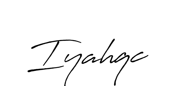 Iyahqc stylish signature style. Best Handwritten Sign (Antro_Vectra_Bolder) for my name. Handwritten Signature Collection Ideas for my name Iyahqc. Iyahqc signature style 7 images and pictures png