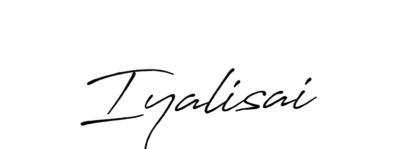 How to make Iyalisai name signature. Use Antro_Vectra_Bolder style for creating short signs online. This is the latest handwritten sign. Iyalisai signature style 7 images and pictures png