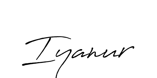 if you are searching for the best signature style for your name Iyanur. so please give up your signature search. here we have designed multiple signature styles  using Antro_Vectra_Bolder. Iyanur signature style 7 images and pictures png