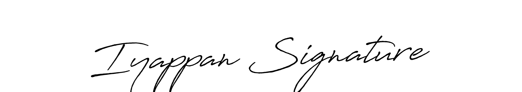 Make a beautiful signature design for name Iyappan Signature. With this signature (Antro_Vectra_Bolder) style, you can create a handwritten signature for free. Iyappan Signature signature style 7 images and pictures png