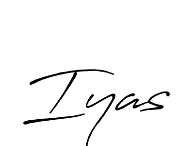 How to make Iyas name signature. Use Antro_Vectra_Bolder style for creating short signs online. This is the latest handwritten sign. Iyas signature style 7 images and pictures png