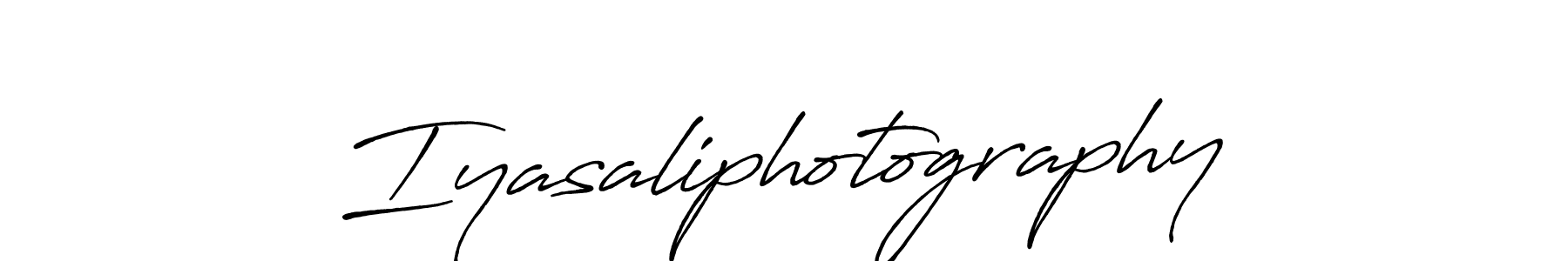 Create a beautiful signature design for name Iyasaliphotography. With this signature (Antro_Vectra_Bolder) fonts, you can make a handwritten signature for free. Iyasaliphotography signature style 7 images and pictures png