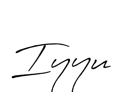 Design your own signature with our free online signature maker. With this signature software, you can create a handwritten (Antro_Vectra_Bolder) signature for name Iyyu. Iyyu signature style 7 images and pictures png