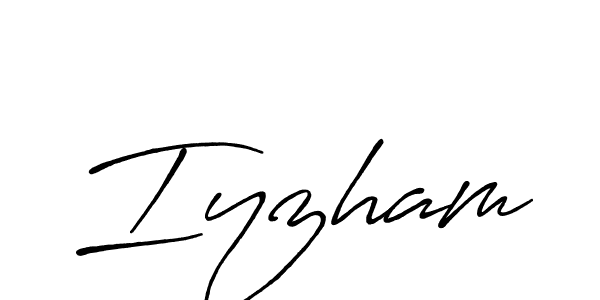 Antro_Vectra_Bolder is a professional signature style that is perfect for those who want to add a touch of class to their signature. It is also a great choice for those who want to make their signature more unique. Get Iyzham name to fancy signature for free. Iyzham signature style 7 images and pictures png