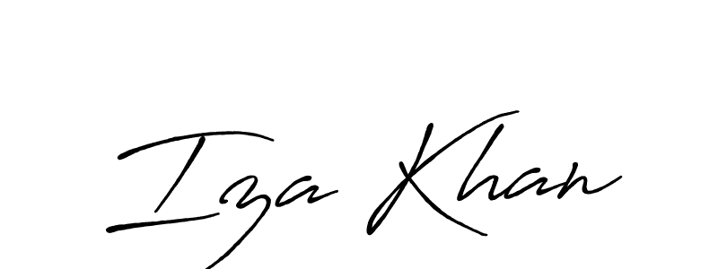 Similarly Antro_Vectra_Bolder is the best handwritten signature design. Signature creator online .You can use it as an online autograph creator for name Iza Khan. Iza Khan signature style 7 images and pictures png