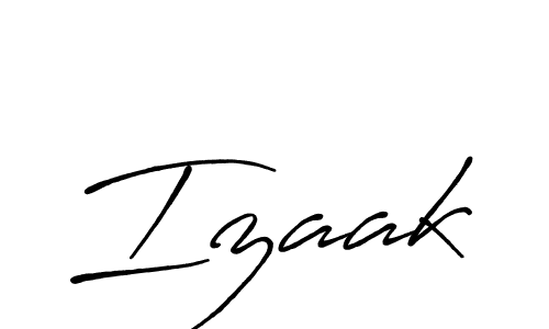Izaak stylish signature style. Best Handwritten Sign (Antro_Vectra_Bolder) for my name. Handwritten Signature Collection Ideas for my name Izaak. Izaak signature style 7 images and pictures png