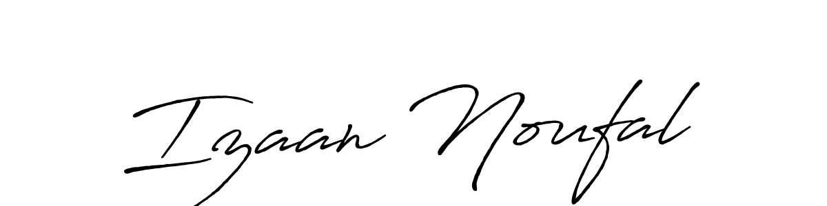 Similarly Antro_Vectra_Bolder is the best handwritten signature design. Signature creator online .You can use it as an online autograph creator for name Izaan Noufal. Izaan Noufal signature style 7 images and pictures png