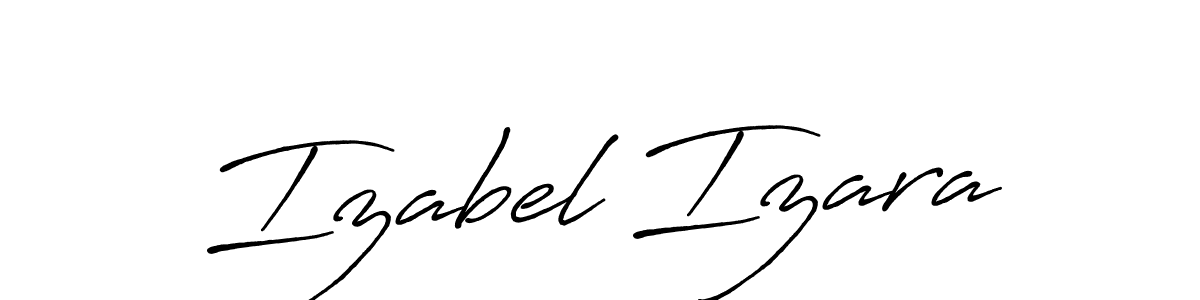 Use a signature maker to create a handwritten signature online. With this signature software, you can design (Antro_Vectra_Bolder) your own signature for name Izabel Izara. Izabel Izara signature style 7 images and pictures png