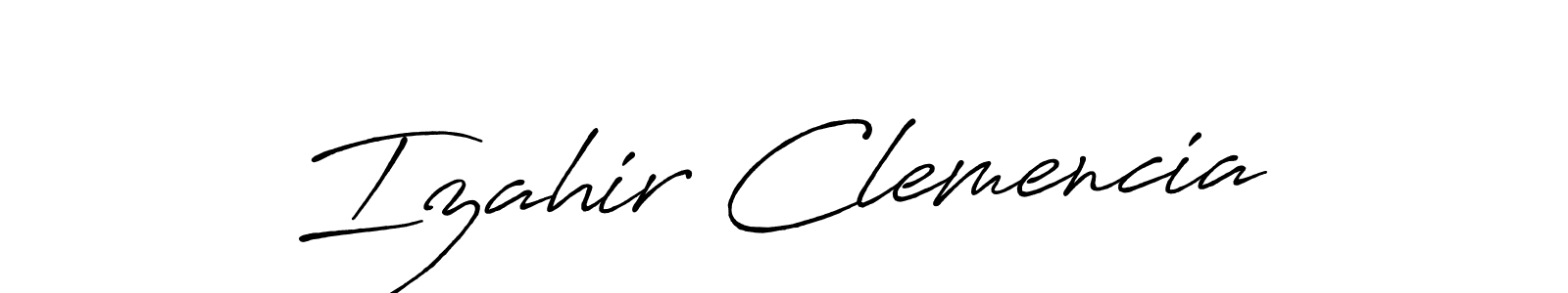 Make a beautiful signature design for name Izahir Clemencia. Use this online signature maker to create a handwritten signature for free. Izahir Clemencia signature style 7 images and pictures png