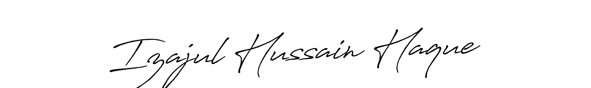 How to Draw Izajul Hussain Haque signature style? Antro_Vectra_Bolder is a latest design signature styles for name Izajul Hussain Haque. Izajul Hussain Haque signature style 7 images and pictures png