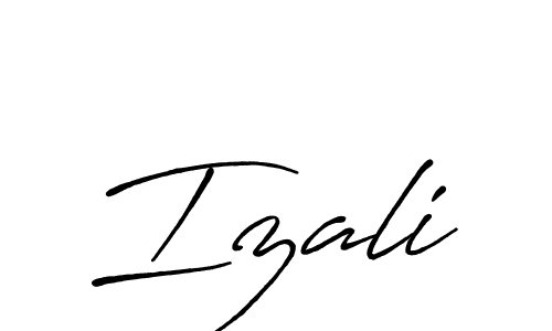 if you are searching for the best signature style for your name Izali. so please give up your signature search. here we have designed multiple signature styles  using Antro_Vectra_Bolder. Izali signature style 7 images and pictures png