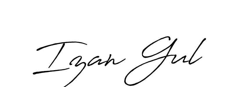 Make a beautiful signature design for name Izan Gul. Use this online signature maker to create a handwritten signature for free. Izan Gul signature style 7 images and pictures png