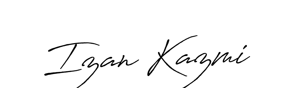 It looks lik you need a new signature style for name Izan Kazmi. Design unique handwritten (Antro_Vectra_Bolder) signature with our free signature maker in just a few clicks. Izan Kazmi signature style 7 images and pictures png