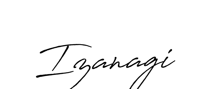 Use a signature maker to create a handwritten signature online. With this signature software, you can design (Antro_Vectra_Bolder) your own signature for name Izanagi. Izanagi signature style 7 images and pictures png
