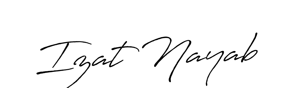 How to make Izat Nayab signature? Antro_Vectra_Bolder is a professional autograph style. Create handwritten signature for Izat Nayab name. Izat Nayab signature style 7 images and pictures png
