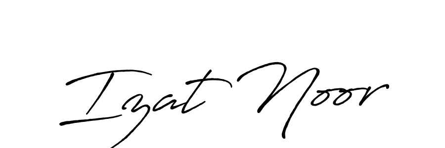 Also You can easily find your signature by using the search form. We will create Izat Noor name handwritten signature images for you free of cost using Antro_Vectra_Bolder sign style. Izat Noor signature style 7 images and pictures png