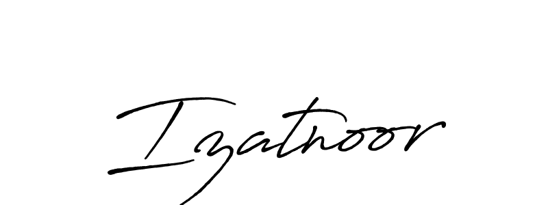 Also we have Izatnoor name is the best signature style. Create professional handwritten signature collection using Antro_Vectra_Bolder autograph style. Izatnoor signature style 7 images and pictures png