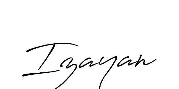Izayan stylish signature style. Best Handwritten Sign (Antro_Vectra_Bolder) for my name. Handwritten Signature Collection Ideas for my name Izayan. Izayan signature style 7 images and pictures png