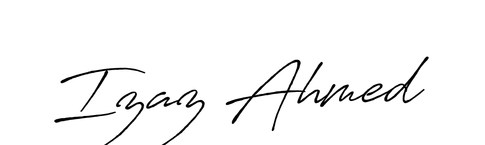 This is the best signature style for the Izaz Ahmed name. Also you like these signature font (Antro_Vectra_Bolder). Mix name signature. Izaz Ahmed signature style 7 images and pictures png