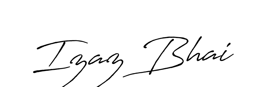 How to make Izaz Bhai signature? Antro_Vectra_Bolder is a professional autograph style. Create handwritten signature for Izaz Bhai name. Izaz Bhai signature style 7 images and pictures png