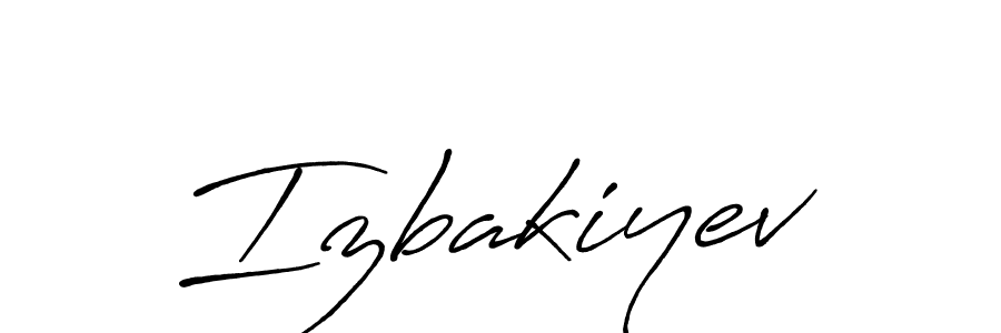 You should practise on your own different ways (Antro_Vectra_Bolder) to write your name (Izbakiyev) in signature. don't let someone else do it for you. Izbakiyev signature style 7 images and pictures png