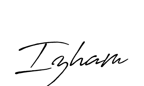 The best way (Antro_Vectra_Bolder) to make a short signature is to pick only two or three words in your name. The name Izham include a total of six letters. For converting this name. Izham signature style 7 images and pictures png