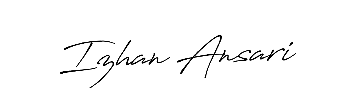 Once you've used our free online signature maker to create your best signature Antro_Vectra_Bolder style, it's time to enjoy all of the benefits that Izhan Ansari name signing documents. Izhan Ansari signature style 7 images and pictures png