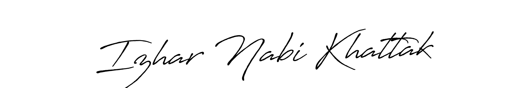 How to make Izhar Nabi Khattak signature? Antro_Vectra_Bolder is a professional autograph style. Create handwritten signature for Izhar Nabi Khattak name. Izhar Nabi Khattak signature style 7 images and pictures png