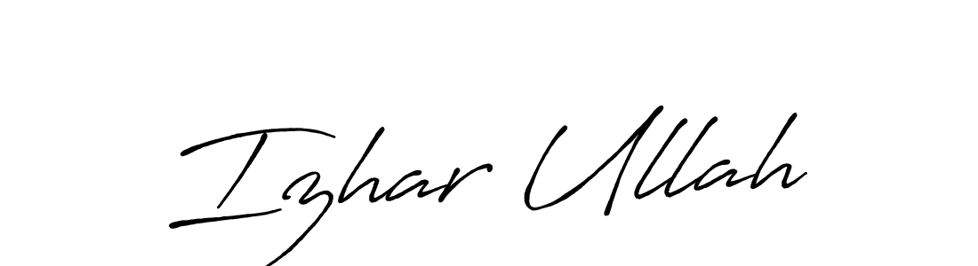 Make a beautiful signature design for name Izhar Ullah. Use this online signature maker to create a handwritten signature for free. Izhar Ullah signature style 7 images and pictures png