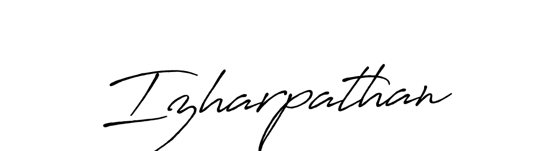 Create a beautiful signature design for name Izharpathan. With this signature (Antro_Vectra_Bolder) fonts, you can make a handwritten signature for free. Izharpathan signature style 7 images and pictures png
