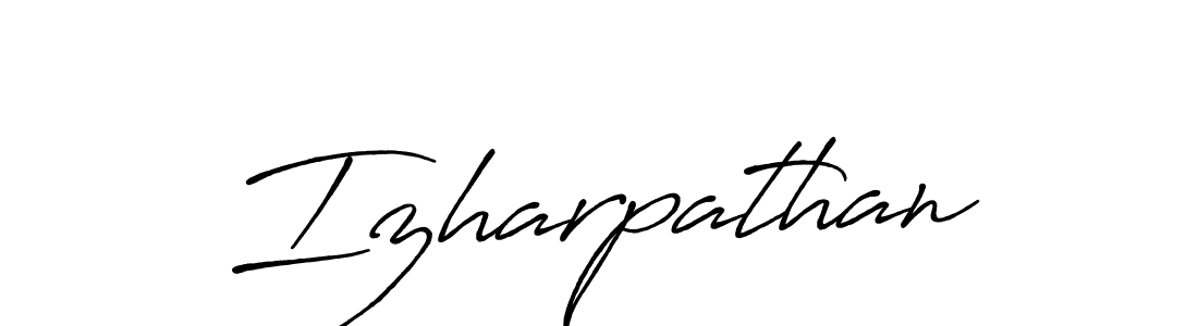 Create a beautiful signature design for name Izharpathan. With this signature (Antro_Vectra_Bolder) fonts, you can make a handwritten signature for free. Izharpathan signature style 7 images and pictures png