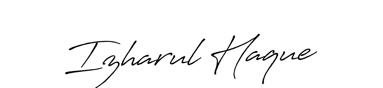 Here are the top 10 professional signature styles for the name Izharul Haque. These are the best autograph styles you can use for your name. Izharul Haque signature style 7 images and pictures png