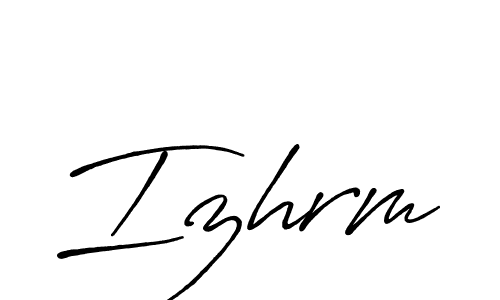 Also You can easily find your signature by using the search form. We will create Izhrm name handwritten signature images for you free of cost using Antro_Vectra_Bolder sign style. Izhrm signature style 7 images and pictures png