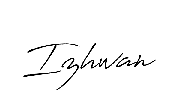 How to make Izhwan signature? Antro_Vectra_Bolder is a professional autograph style. Create handwritten signature for Izhwan name. Izhwan signature style 7 images and pictures png