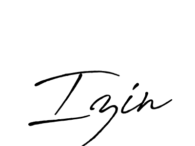 Once you've used our free online signature maker to create your best signature Antro_Vectra_Bolder style, it's time to enjoy all of the benefits that Izin name signing documents. Izin signature style 7 images and pictures png